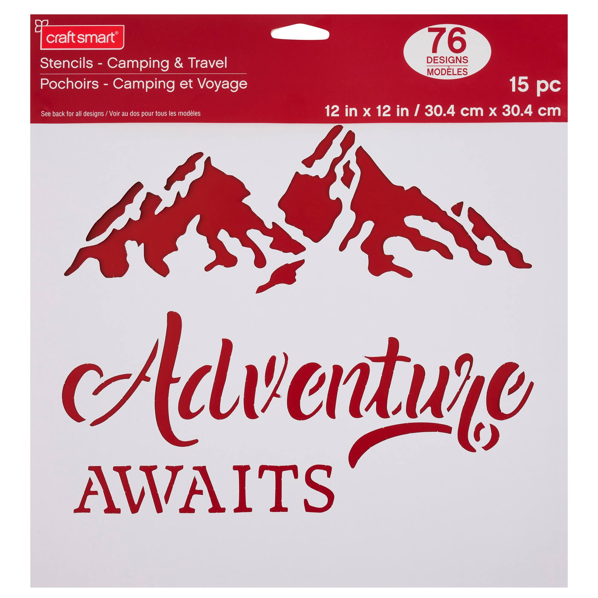 Camping & Travel Stencils by Craft Smart®, 12" x 12"